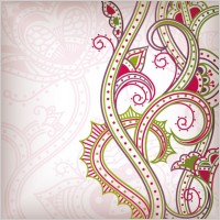 abstract floral pattern background 02 vector