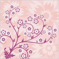 Abstract Floral Pink Background