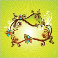Abstract Floral Vector Spring Illustration
