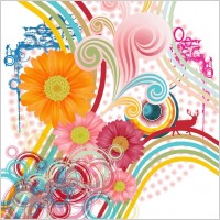 Abstract flower background