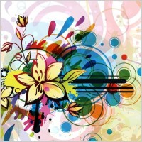 Abstract Flower Background Vector