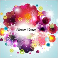 Abstract Flower Vector