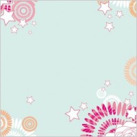 Abstract Flower Vector Background