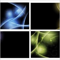 Abstract Light Vector Background Set