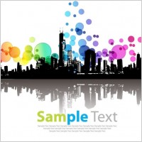 Abstract Modern City Vector Illustration