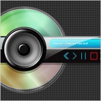 Abstract PSD skin for mp3 player