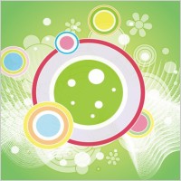 Abstract Retro Green