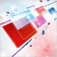Abstract Square Colorful Background