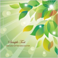 Abstract Summer Floral Vector Illustration