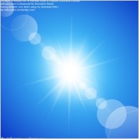 Abstract Sunny Blue Sky Background