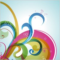 Abstract Swirl Vector Background