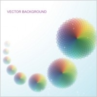 Abstract Vector Background With Circular Patterns