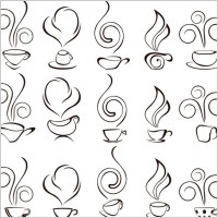 abstract vector graphic 3 coffee