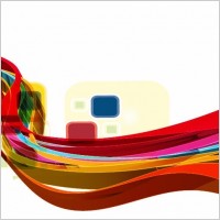 Abstract Wave Design Vector Background Art