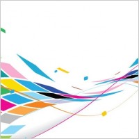 Abstract Wavy Design Colorful Background Vector