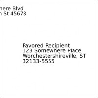 Addressed Envelope With Stamp clip art