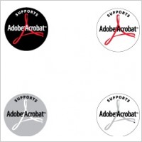 Adobe Acrobat Support logos