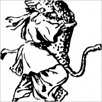 Afghan And Panther clip art