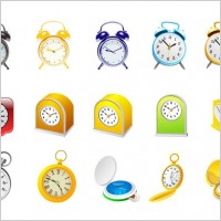 alarm clock and stopwatch vector