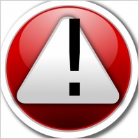Alert Red Icon clip art