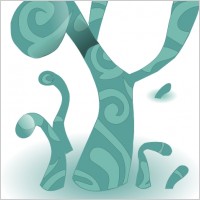 Alien Tree clip art