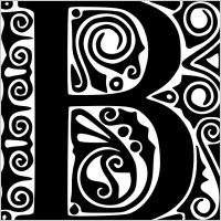 Alphabet B clip art