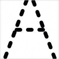 alphabet tracing letter a clip