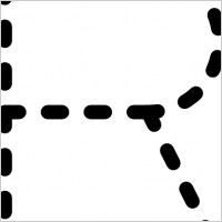 Alphabet Tracing Letter R clip art