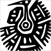 Ancient Mexico Motif clip art