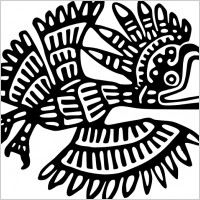 Ancient Mexico Motif clip art