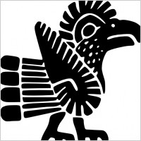 Ancient Mexico Motif clip art