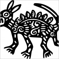 Ancient Mexico Motif clip art