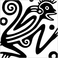 Ancient Mexico Motif clip art