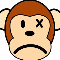 Angry Monkey clip art