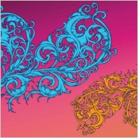 Antique Floral Vector Shapes