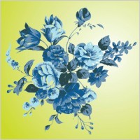 Antique Flowers Vector Art