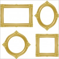 Antique Picture Frame on Gold Picture Frame Free Vector Free Vector For Free Download  About 33