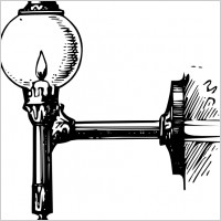 Antique Outdoor Lantern clip art