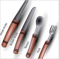 Apbiehle Simple Cutlery Silverware clip art