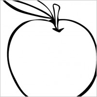 Apple Coloring Fruit clip art