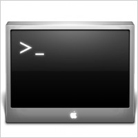 Apple command line window