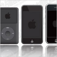 Apple ipod products vector material