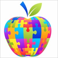 Apple Puzzle Vector Illustration
