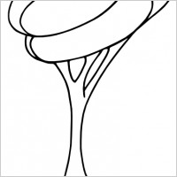 Arbre_modern_bw clip art