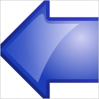Arrow Blue Left clip art