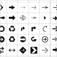 Arrow icons vector