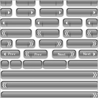 assorted glass buttons