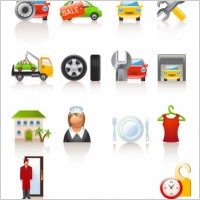 auto lifestyle icon vector
