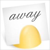 Away sign