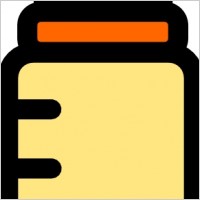 Baby Bottle Icon clip art